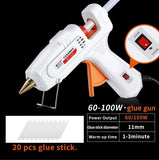 30W 80W 100W EU/ Plug Hot Melt Glue Gun 7mm Glue Stick Industrial Mini Guns Thermo Gluegun Heat Temperature Tool