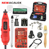 NEWACALOX EU/US 220V 260W Mini Electric Drill Variable Speed Grinder Grinding Machine Engraving Accessories Dremel Rotary Tools