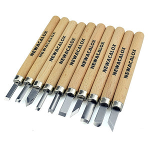 NEWACALOX 12pcs Woodcut Knife Scorper Wood Carving Tool Woodworking Hobby Arts Craft Nicking Cutter Graver Scalpel Multi DIY Pen