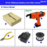 12V 15600mah Automatic Cordless Rechargeable Lithium Battery Electric Rebar Tying Machine Tool Set For Building Rebar Tier