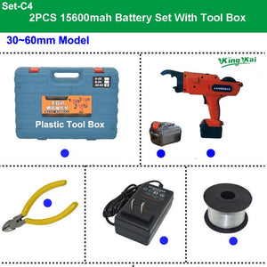 12V 15600mah Automatic Cordless Rechargeable Lithium Battery Electric Rebar Tying Machine Tool Set For Building Rebar Tier