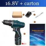 longyun New 12V 16.8V Electric Screwdriver Rechargeable lithium battery Home Diy 25V Cordless screwdriver electric drill driver