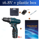 longyun New 12V 16.8V Electric Screwdriver Rechargeable lithium battery Home Diy 25V Cordless screwdriver electric drill driver