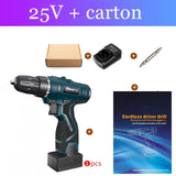 longyun New 12V 16.8V Electric Screwdriver Rechargeable lithium battery Home Diy 25V Cordless screwdriver electric drill driver