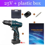 longyun New 12V 16.8V Electric Screwdriver Rechargeable lithium battery Home Diy 25V Cordless screwdriver electric drill driver