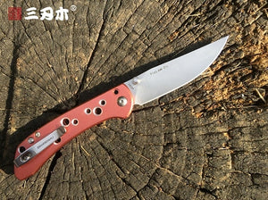 SanRenMu 9165 Pocket Folding Knife Fold 12C27 Steel Rescue Survival Tool Outdoor Camping EDC Mini Tactical  Huinting knife CS GO