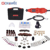 GOXAWEE 220V Electric Mini Drill engraver Variable Speed Rotary with Flexible Shaft 181PCS Accessories Power Tools for Dremel