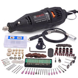 GOXAWEE 220V Electric Mini Drill engraver Variable Speed Rotary with Flexible Shaft 181PCS Accessories Power Tools for Dremel