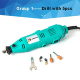 Tungfull Electric Drill Drilling Machine Woodworking Drills Engraver Kit Tools Grinder Flex Shaft Machine For Dremel Mini Drill