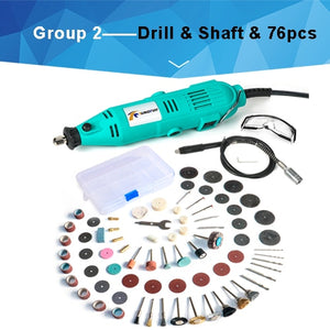 Tungfull Electric Drill Drilling Machine Woodworking Drills Engraver Kit Tools Grinder Flex Shaft Machine For Dremel Mini Drill