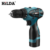 HILDA Electric Drill Cordless Screwdriver Lithium Battery  Mini Drill Cordless Screwdriver Power Tools Cordless Drill