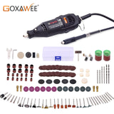 GOXAWEE Electric Drill Engraver Mini Drill Grinder Dremel Rotary Tool Kit With Dremel Accessories Drilling Machine Power Tool