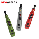 NEWACALOX 10w Mini DIY Wireless Electric Grinder Set USB 5V DC Variable Speed Rotary Tools Wood Carving Pen for Milling Engraver