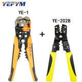 Multi tools pliers stripper cutter cable wire capability 0.25-6mm2 HS-D1 YE-1 brand crimper acutomatic electrical repair tools