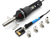 Hot Air Blower Heat Gun 8018lcd 220v 450w Bga Rework  Soldering Station Welding Solder Iron 4 BGA Nozzles VS 858 8858 8032 858D